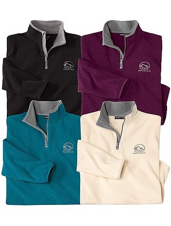 Lot de 4 pulls micropolaires sport mountain - atlas for men