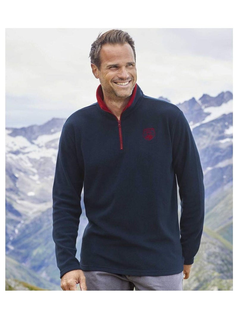 Lot de 4 Pulls polaire Outdoor  - ATLAS FOR MEN Blanc / Bleu / Rouge - Kiabi