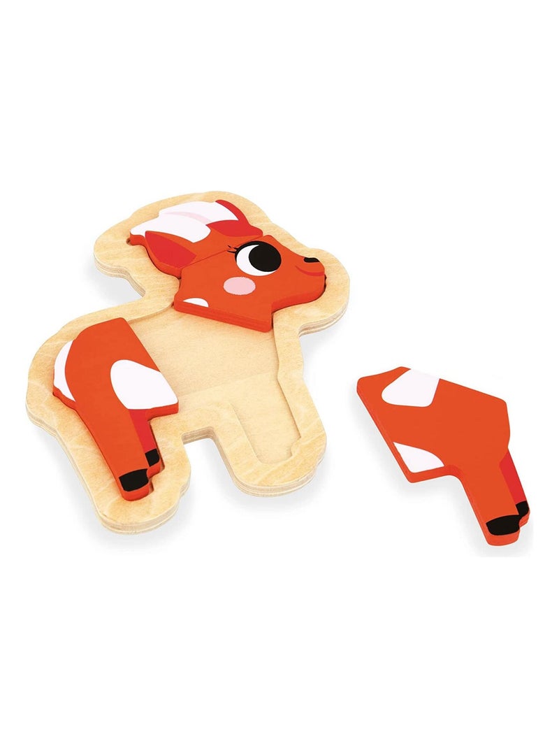 Lot de 4 puzzles évolutifs Ferme (14 pièces) N/A - Kiabi