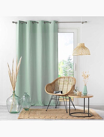 Lot de 4 Rideaux à Œillets - Microfibre Légère - Absolu