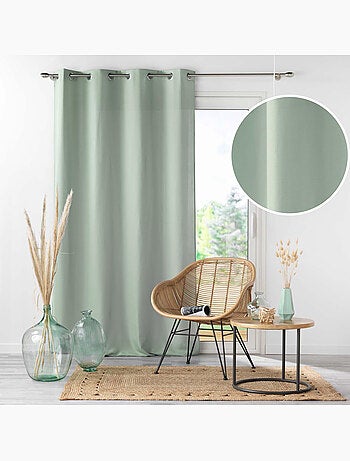 Lot de 4 Rideaux à Œillets - Microfibre Légère - Absolu