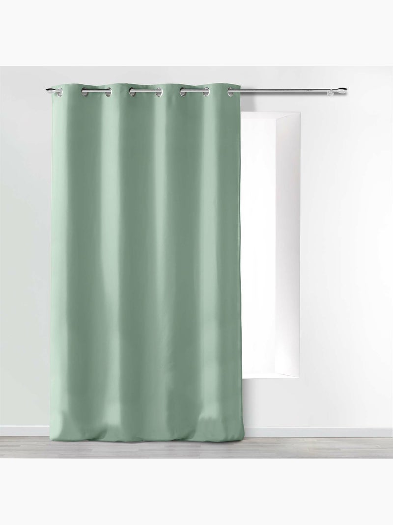 Lot de 4 Rideaux à Œillets - Microfibre Légère - Absolu Vert Sauge - Kiabi