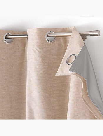 Lot de 4 Rideaux à Oeillets avec Doublure Amovible Coverline, Thermiques & 100% Occultant