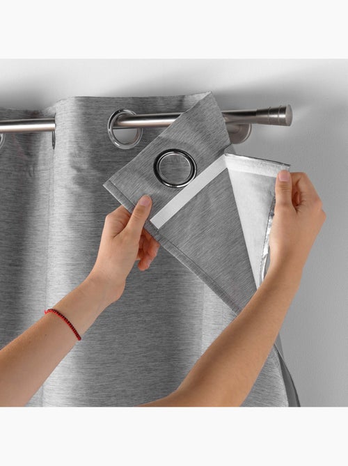 Lot de 4 Rideaux à Oeillets avec Doublure Amovible Coverline, Thermiques & 100% Occultant - Kiabi