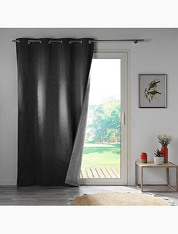 Lot de 4 rideaux à œillets occultants, thermiques et phoniques - Darko