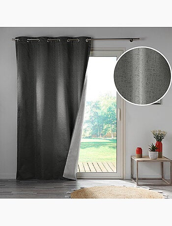 Lot de 4 rideaux à œillets occultants, thermiques et phoniques - Darko