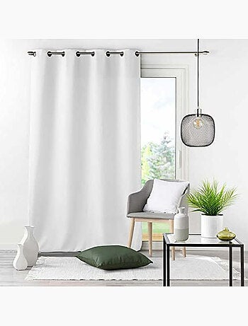 Lot de 4 Rideaux à Oeillets – Polyester Uni Essentiel