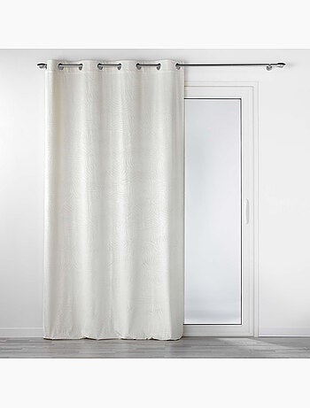 Lot de 4 Rideaux Occultants à Œillets - Velours relief