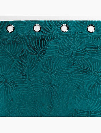 Lot de 4 Rideaux Occultants à Œillets - Velours relief