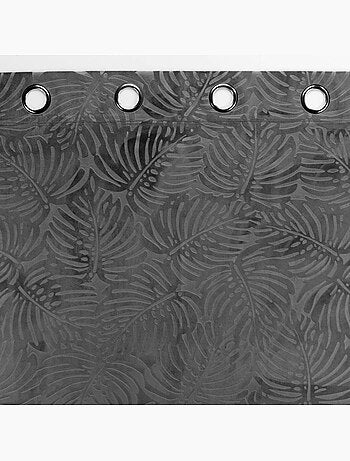 Lot de 4 Rideaux Occultants à Œillets - Velours relief