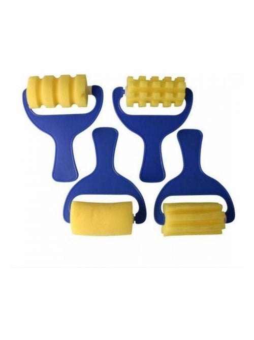 Lot de 4 Rouleaux en Mousse Assortis pour Peinture Créative - Kiabi