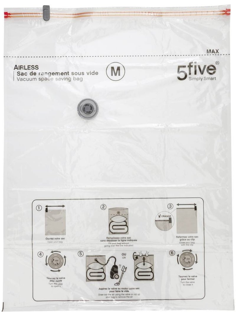 Lot de 4 sacs compresseurs lairless Transparent - Kiabi