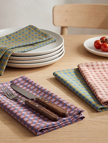 Lot de 4 serviettes de table 40 x 40 cm
