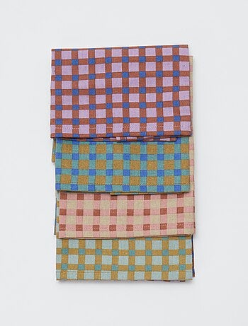 Lot de 4 serviettes de table 40 x 40 cm