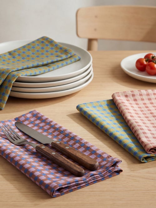 Lot de 4 serviettes de table 40 x 40 cm - Kiabi