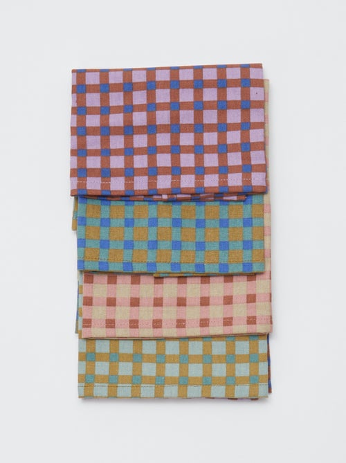 Lot de 4 serviettes de table 40 x 40 cm - Kiabi