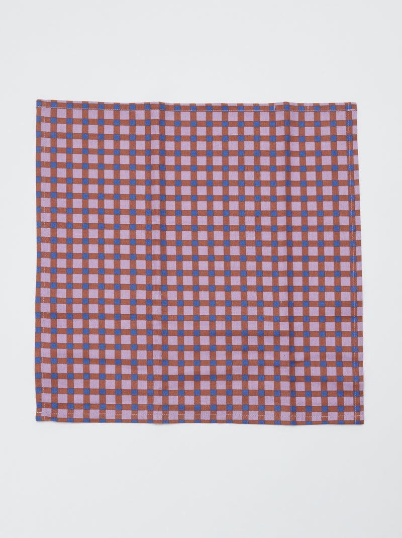 Lot de 4 serviettes de table 40 x 40 cm Multicolor - Kiabi