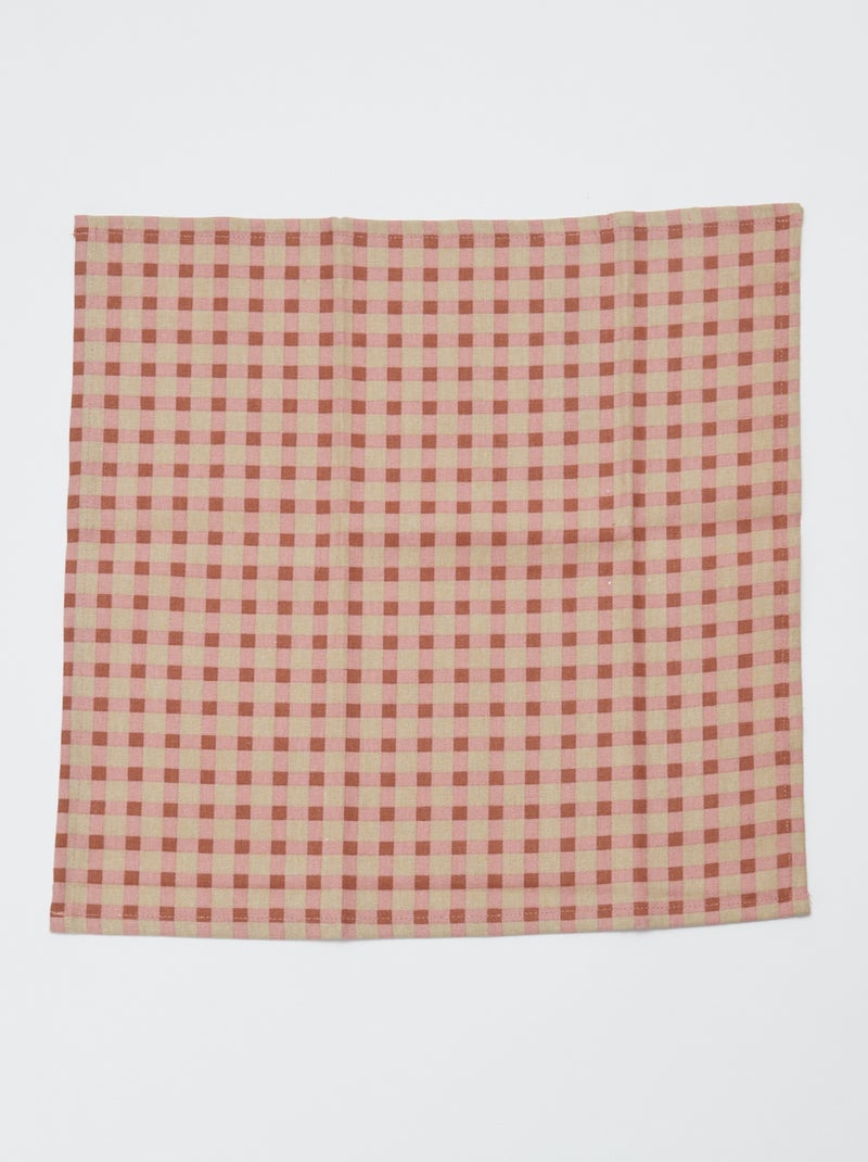 Lot de 4 serviettes de table 40 x 40 cm Multicolor - Kiabi
