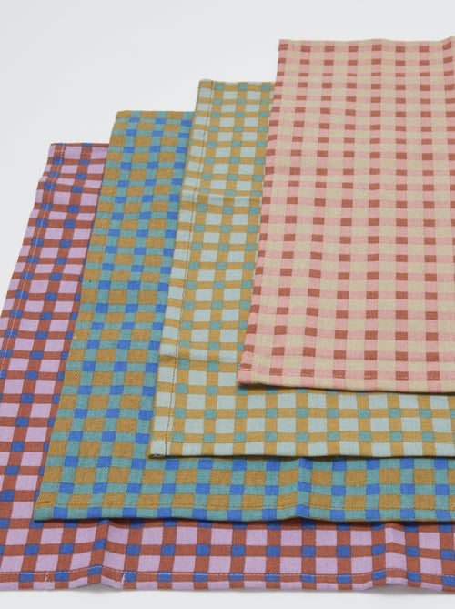 Lot de 4 serviettes de table 40 x 40 cm - Kiabi