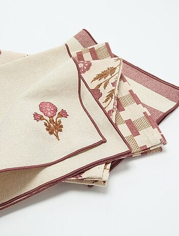Lot de 4 serviettes de table 40 x 40 cm