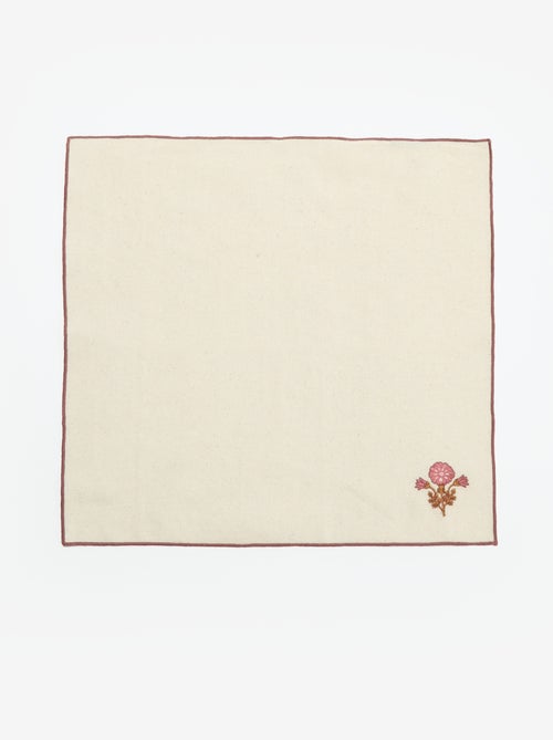 Lot de 4 serviettes de table 40 x 40 cm - Kiabi Lot de 4 serviettes de table 40 x 40 cm - Kiabi