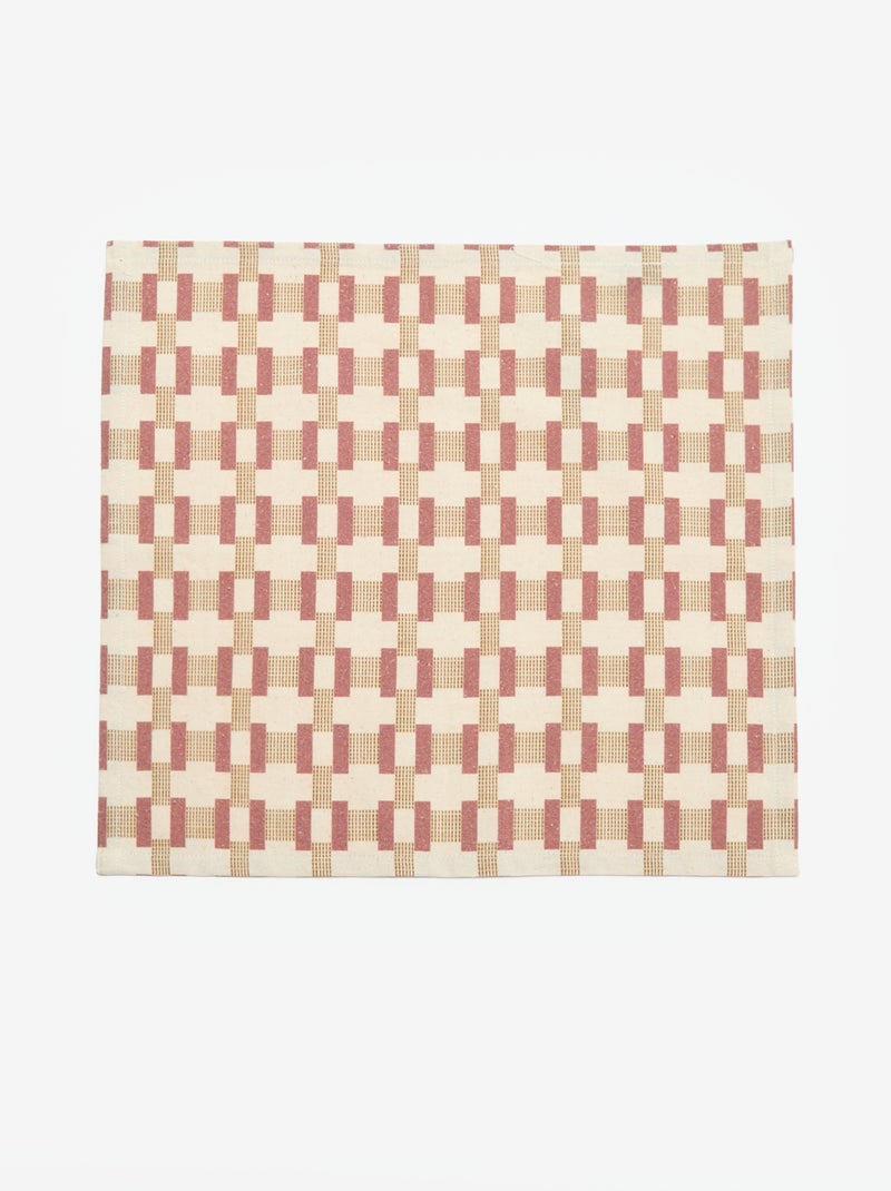 Lot de 4 serviettes de table 40 x 40 cm Rose - Kiabi