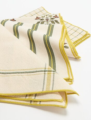 Lot de 4 serviettes de table 40 x 40 cm