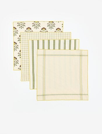 Lot de 4 serviettes de table 40 x 40 cm