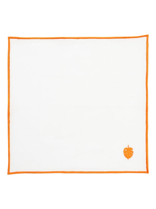Lot de 4 serviettes de table brodées - Kiabi