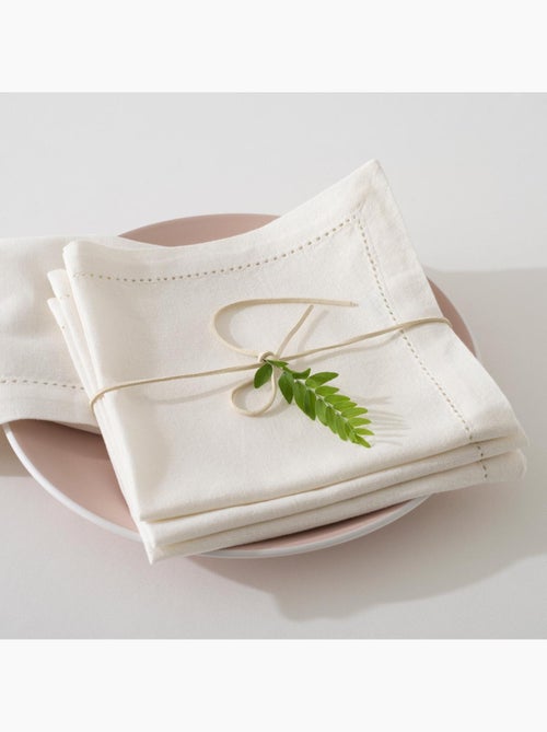 Lot de 4 serviettes de table CHAMBRAY - Kiabi Lot de 4 serviettes de table CHAMBRAY - Kiabi