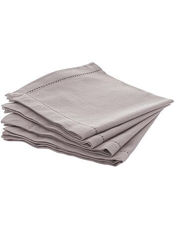 Lot de 4 serviettes de table CHAMBRAY