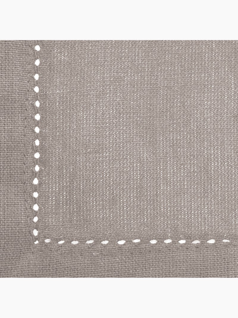 Lot de 4 serviettes de table CHAMBRAY Gris clair - Kiabi
