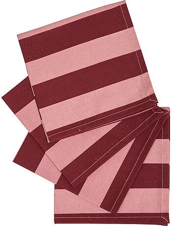 Lot de 4 serviettes de table CHERRY