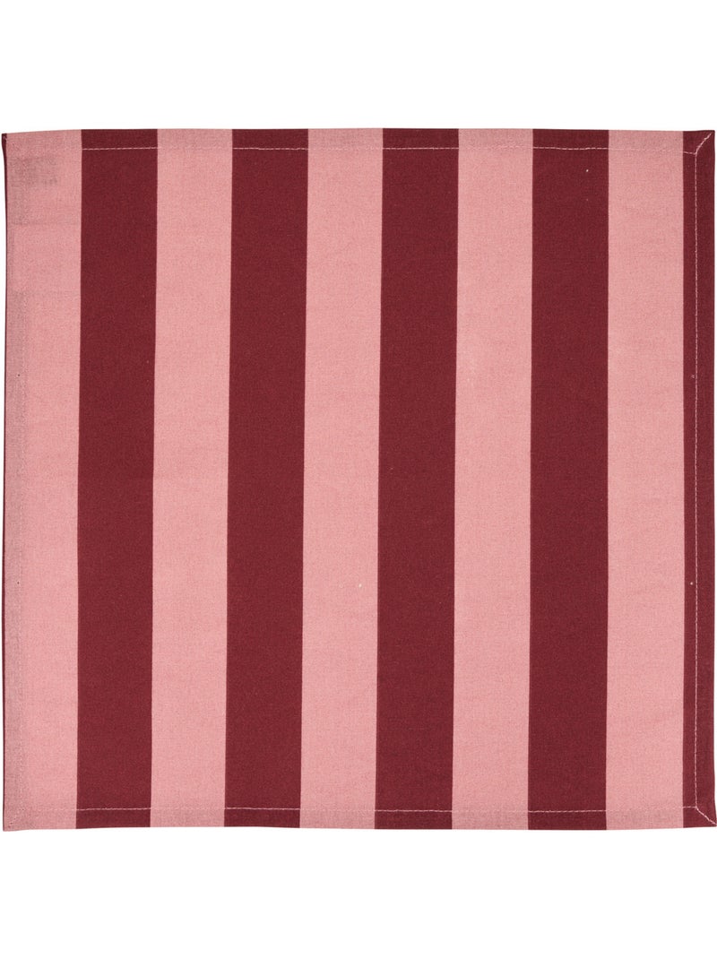Lot de 4 serviettes de table CHERRY Rouge foncé - Kiabi