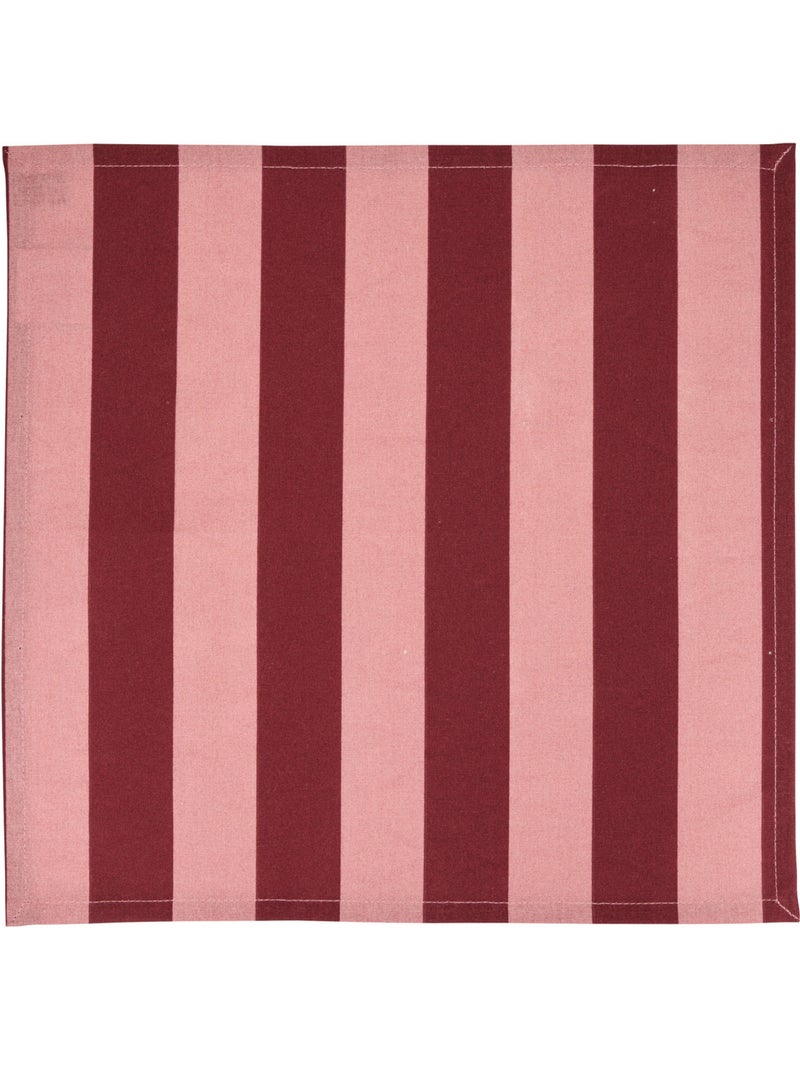 Lot de 4 serviettes de table CHERRY Rouge foncé - Kiabi