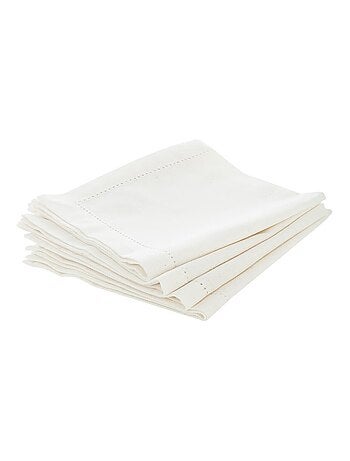 Lot de 4 serviettes de table clarté