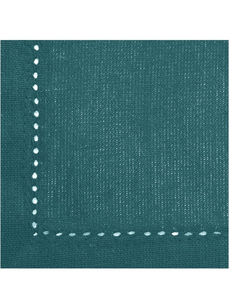 Lot de 4 Serviettes de table Clarté Bleu canard - Kiabi
