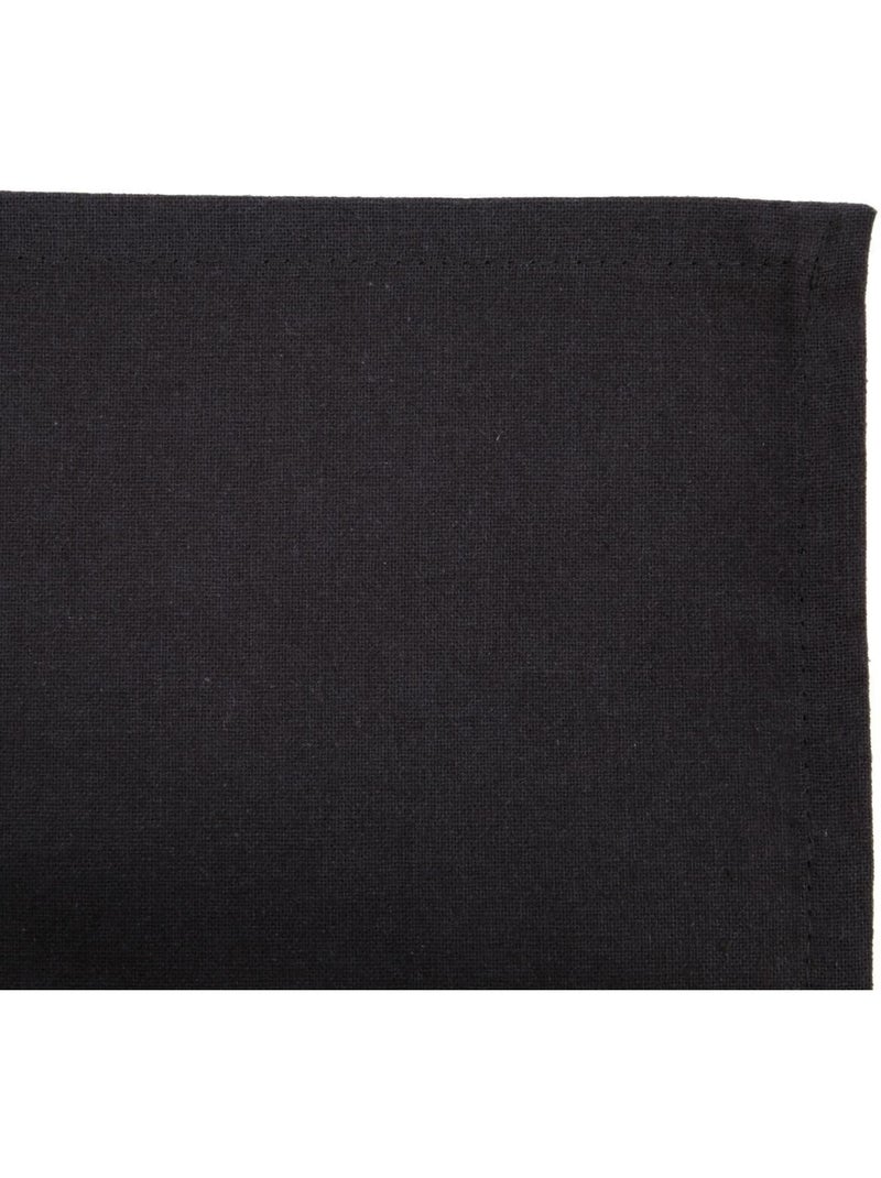 Lot de 4 Serviettes de table Douceur gris anthracite - Kiabi