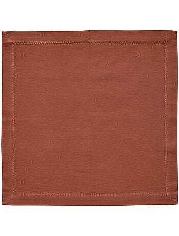 Lot de 4 serviettes de table en coton JANE