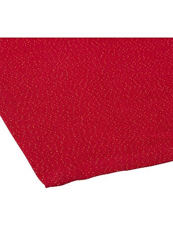 Lot de 4 serviettes de table en coton lyeka rouge