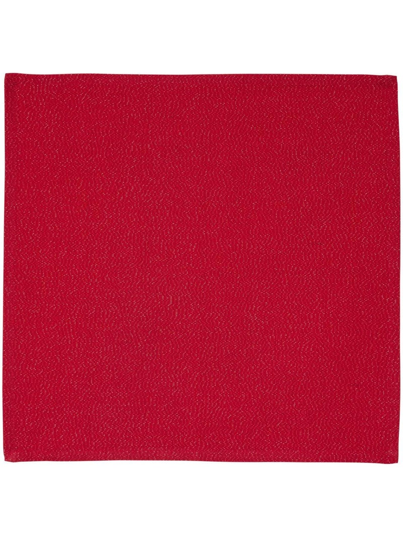 Lot de 4 serviettes de table en coton lyeka rouge Rouge - Kiabi
