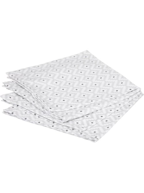 Lot de 4 serviettes de table graphique - Kiabi Lot de 4 serviettes de table graphique - Kiabi