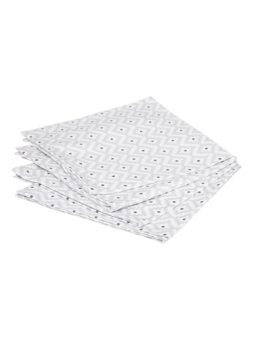 Lot de 4 Serviettes de table Graphique - Kiabi