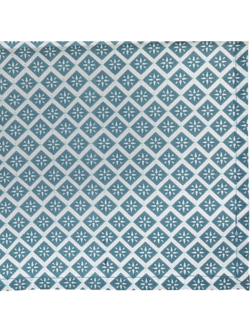 Lot de 4 Serviettes de table Graphique Gris - Kiabi