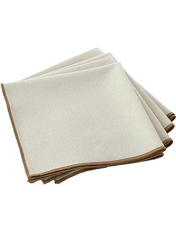 Lot de 4 Serviettes de table Linna