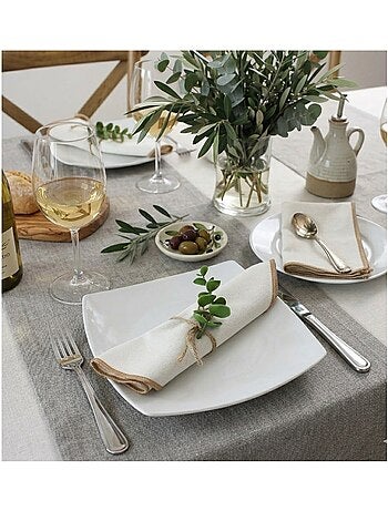 Lot de 4 serviettes de table linna