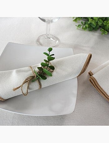 Lot de 4 serviettes de table linna