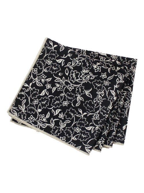 Lot de 4 serviettes de table motif fleuri - Kiabi