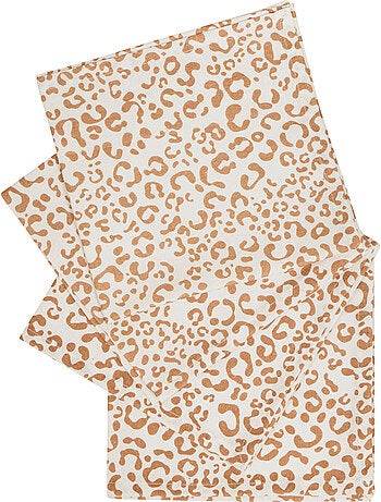 Lot de 4 serviettes LEOPADI