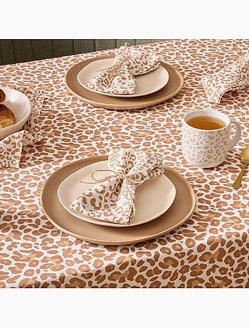 Lot de 4 serviettes LEOPADI